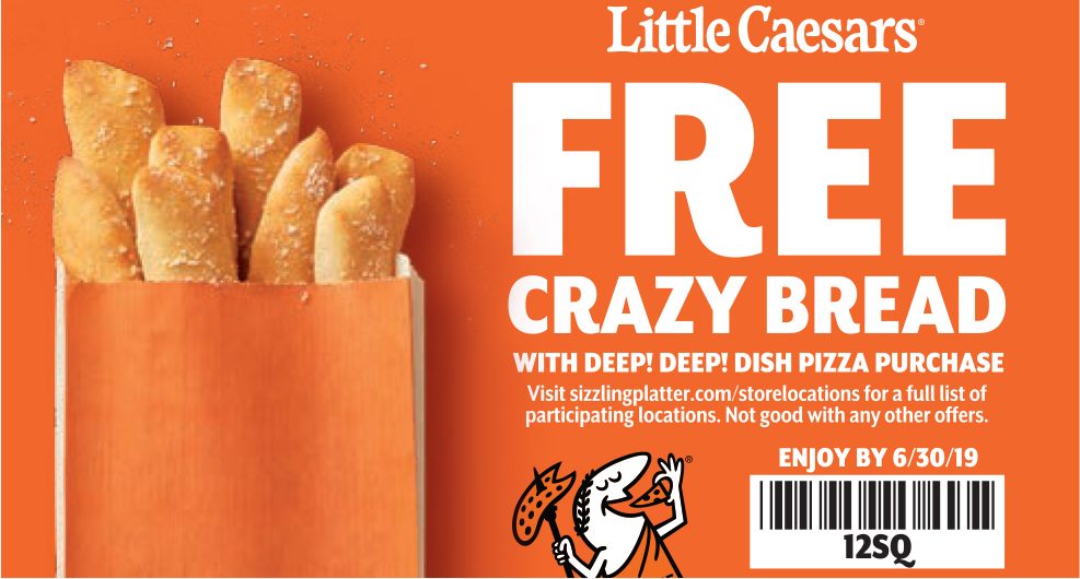 FREE Crazy Bread w. Purchase Little Ceasars Heber Valley Guide