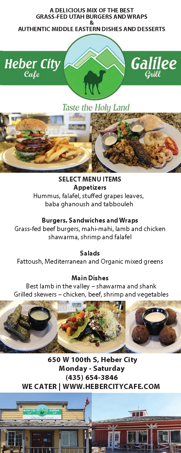 Heber City Cafe and Galilee Grill Heber Valley Guide